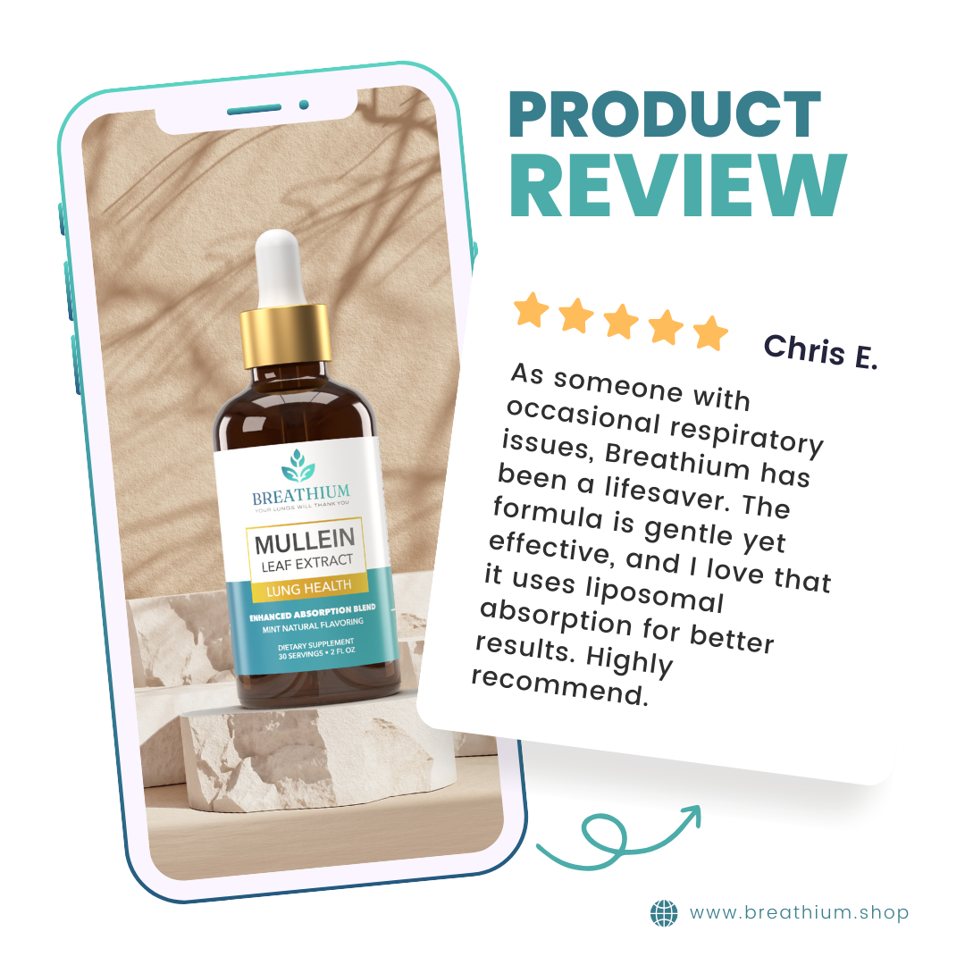 Liposomal Mullein Drops for Lungs and Gut Health